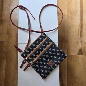 Dooney & Bourke Official MLB Colorado Rockies Triple Zip Crossbody